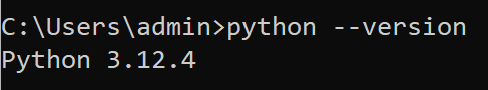 cmd python